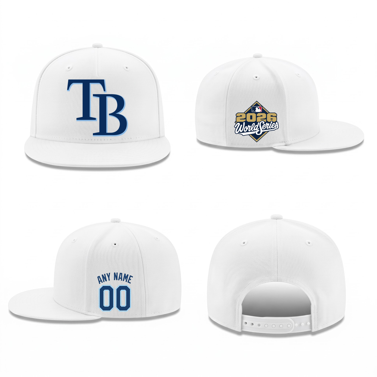 TBR American League Champions Personalized Snapback Cap - Printed V3