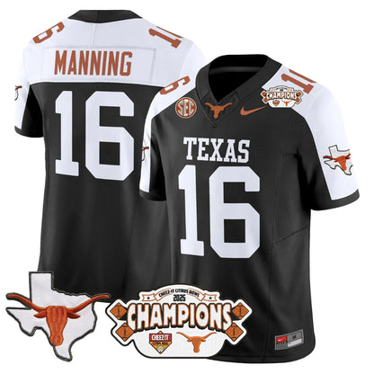 TEX 2025 State Map & Citrus Bowl Champions Patch Vapor Limited Jersey V1 - All Stitched