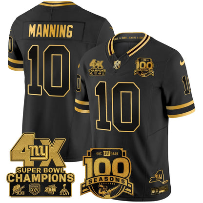 NYG 4X Champions & 100th Season Patch Limited Edition - Stitched (2)