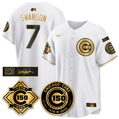 CHC Vapor Limited Gold Jersey - 150th Anniversary & Ryno Tribute Patch - All Stitched