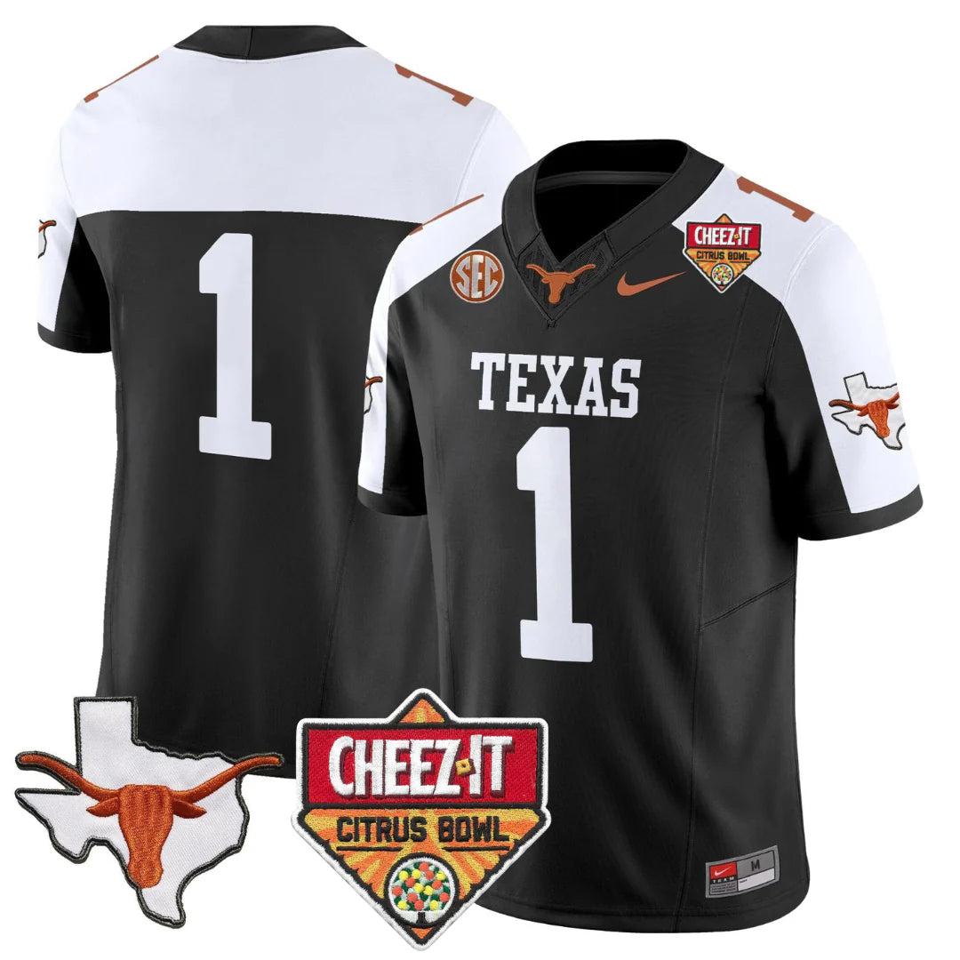 TEX 2025 State Map & Citrus Bowl Patch Vapor Limited Jersey - All Stitched