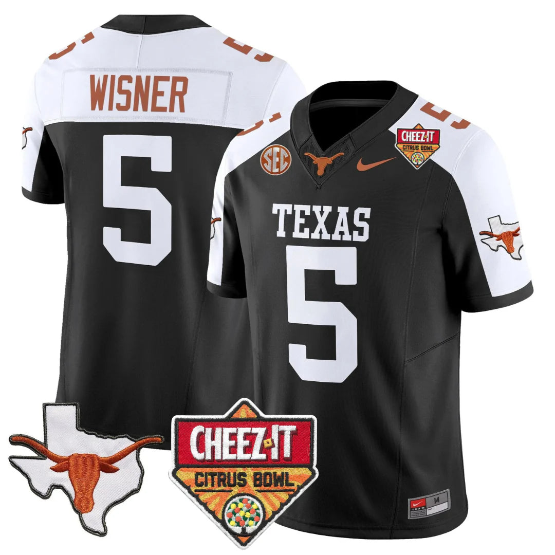 TEX 2025 State Map & Citrus Bowl Patch Vapor Limited Jersey - All Stitched