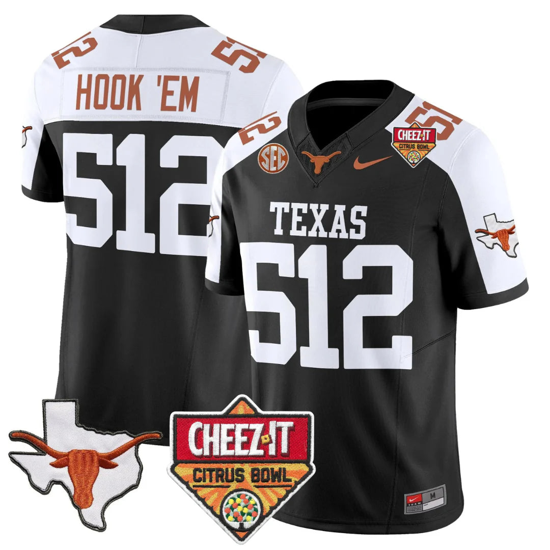 TEX 2025 State Map & Citrus Bowl Patch Vapor Limited Jersey - All Stitched
