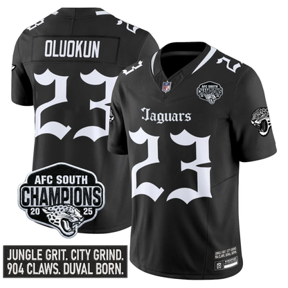 JAX Gothic AFC South Division Champions Vapor Limited Jersey V1 - Stitched