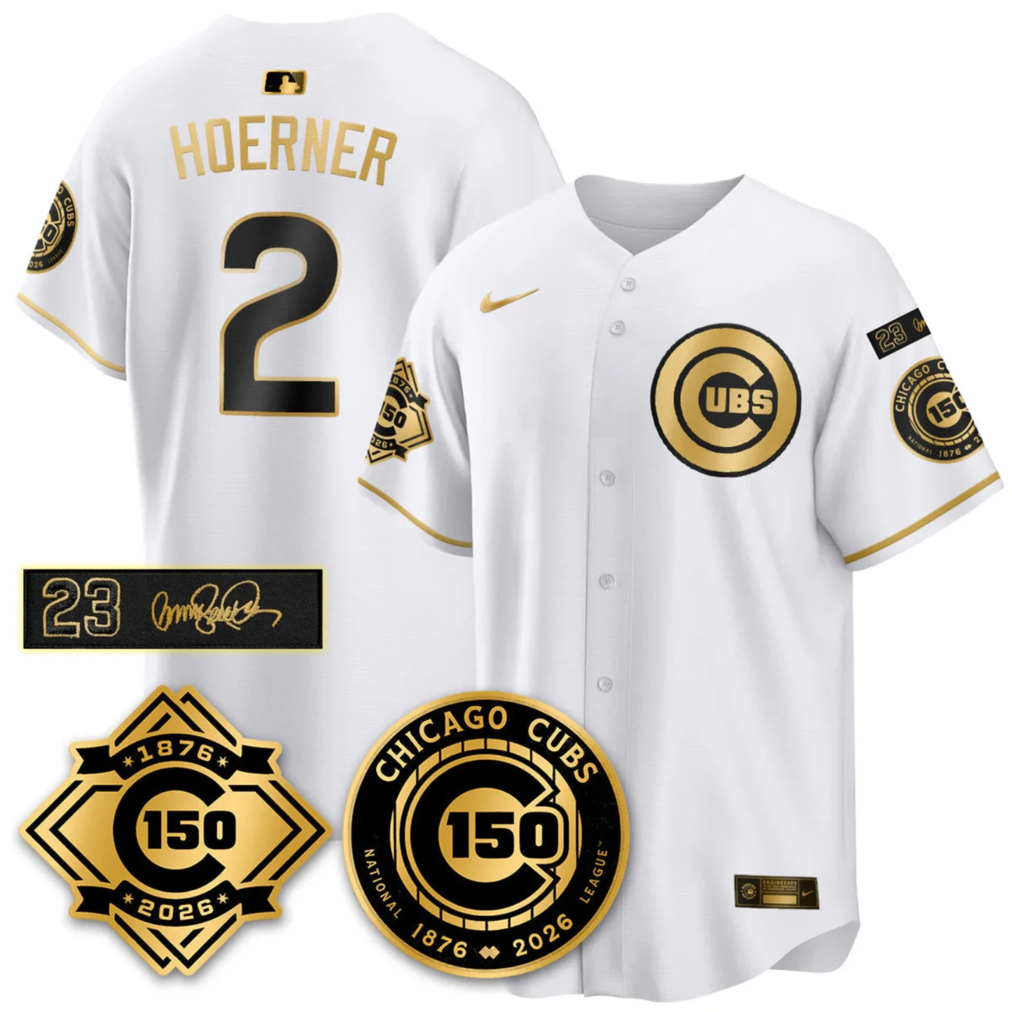 CHC Vapor Limited Gold Jersey - 150th Anniversary & Ryno Tribute Patch - All Stitched