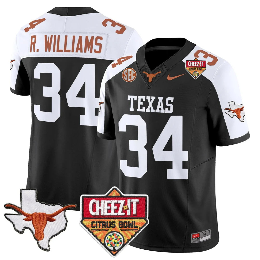 TEX 2025 State Map & Citrus Bowl Patch Vapor Limited Jersey - All Stitched