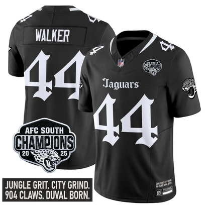 JAX Gothic AFC South Division Champions Vapor Limited Jersey V1 - Stitched