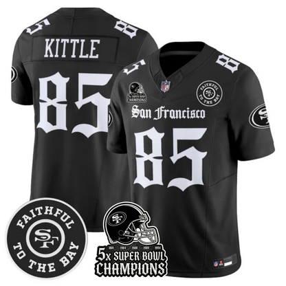 SF 5-Time Champions 'Gothic Edition' Vapor Limited Jersey - All Stitched