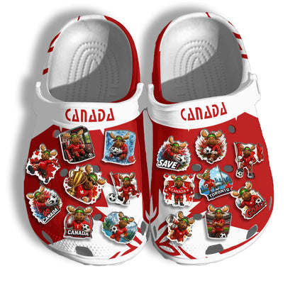 Canada Clogs WC2026 Red - Charms Gift Set