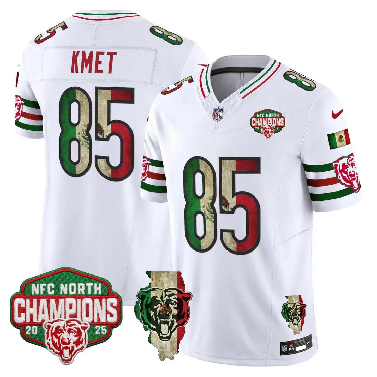 CHI Mexico NFC North Champions Patch Limited Edition - Stitched