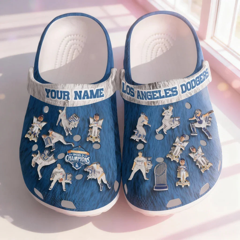LAD World Series Champions Clogs - Charms Gift Set