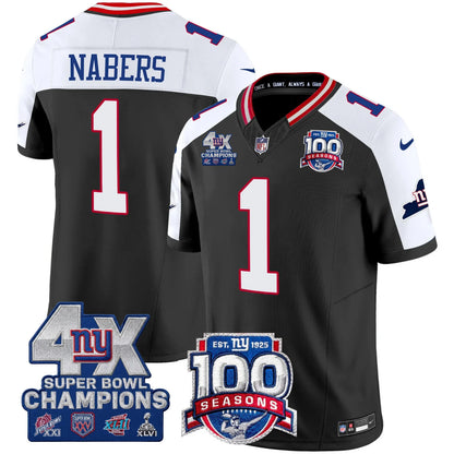 NYG 4X Champions & 100th Season Patch Limited Edition - Stitched (2)
