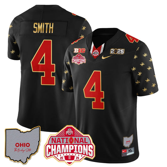 OSU 2025 CFP Patch - National Champions Gold Jersey - Stitched