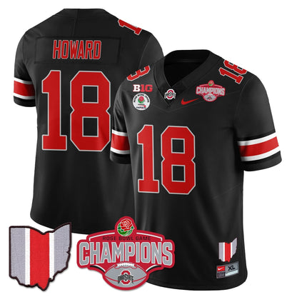 Ohio State Buckeyes 2024 Rose Bowl Champions Jersey - All Stitched