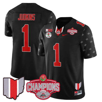Ohio State Buckeyes 2024 Rose Bowl Champions Jersey - All Stitched
