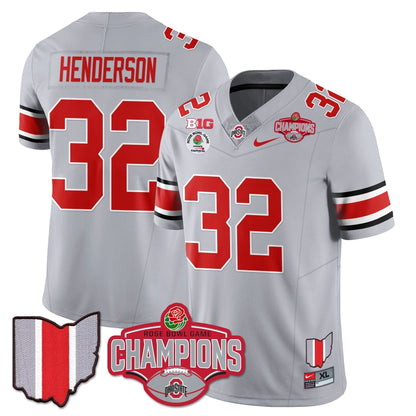 Ohio State Buckeyes 2024 Rose Bowl Champions Jersey - All Stitched