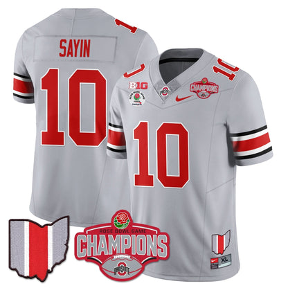 Ohio State Buckeyes 2024 Rose Bowl Champions Jersey - All Stitched