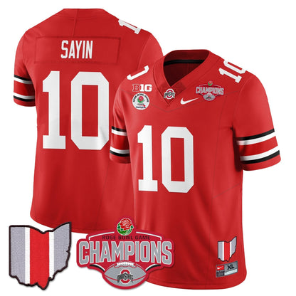 Ohio State Buckeyes 2024 Rose Bowl Champions Jersey - All Stitched