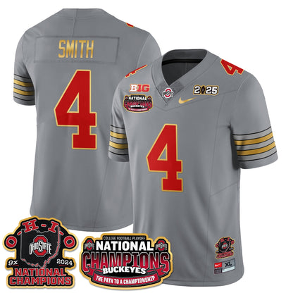 OSU 'Heritage Stripe' 2025 CFP Patch - National Champions Jersey N9 - All Stitched