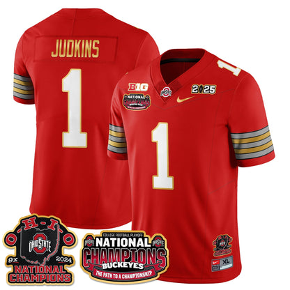 OSU 'Heritage Stripe' 2025 CFP Patch - National Champions Jersey N9 - All Stitched