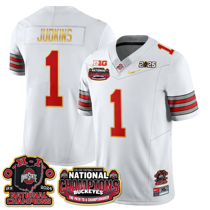 OSU 'Heritage Stripe' 2025 CFP Patch - National Champions Jersey N9 - All Stitched