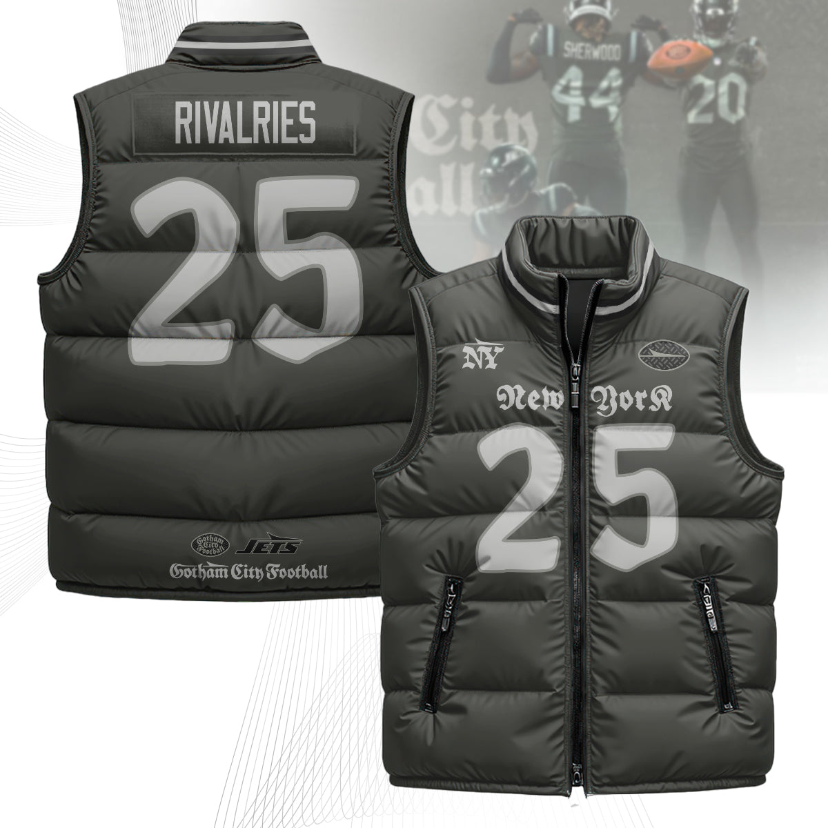 New York Jets Rivalry Series Puffer Vest