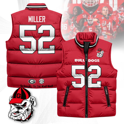 Georgia Bulldogs Unisex Puffer Vest