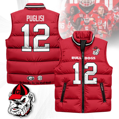 Georgia Bulldogs Unisex Puffer Vest