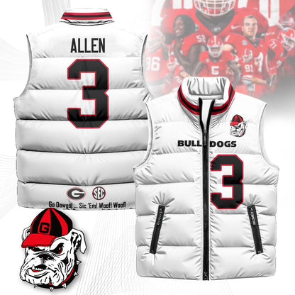 Georgia Bulldogs Unisex Puffer Vest