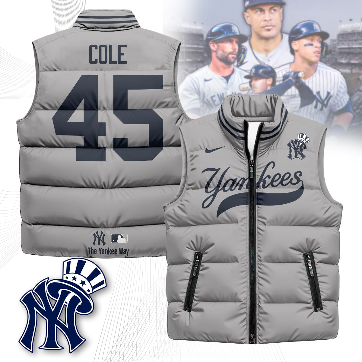 New York Yankees Unisex Puffer Vest