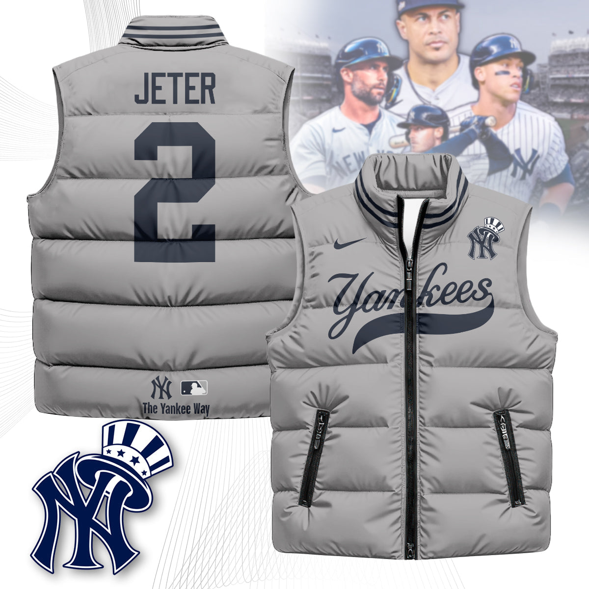 New York Yankees Unisex Puffer Vest