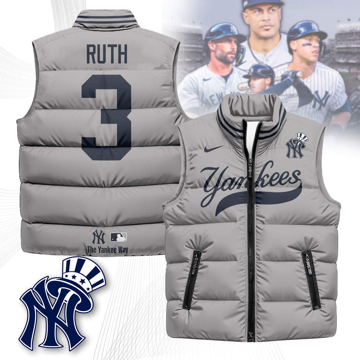 New York Yankees Unisex Puffer Vest