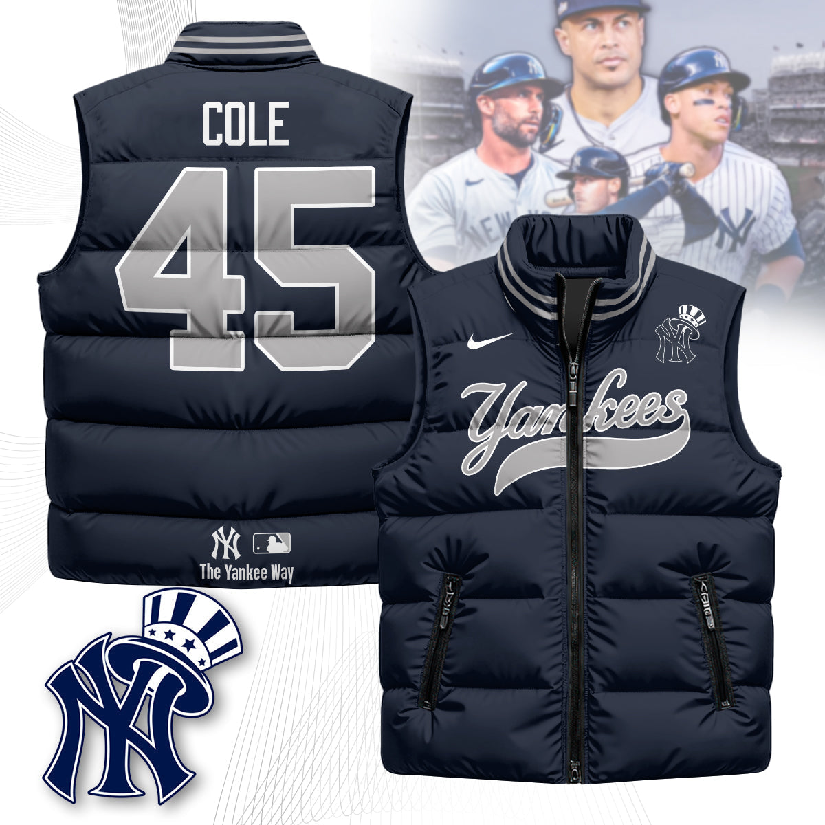 New York Yankees Unisex Puffer Vest