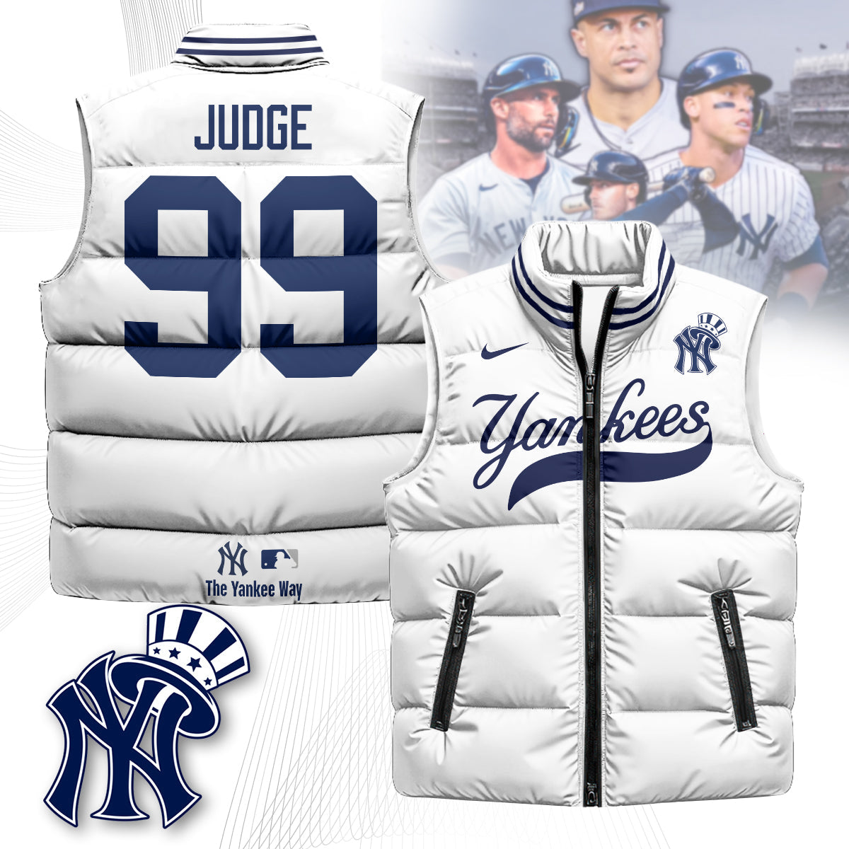 New York Yankees Unisex Puffer Vest
