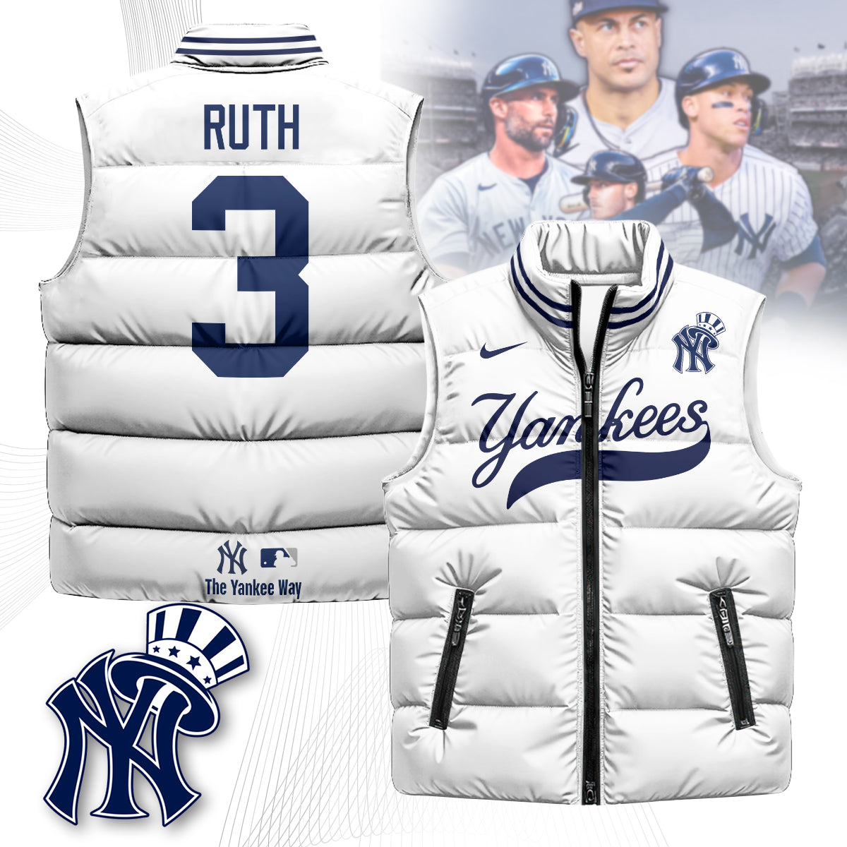 New York Yankees Unisex Puffer Vest