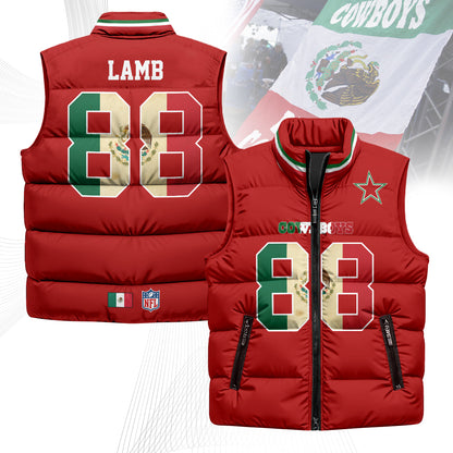 Dallas Cowboys Mexico Puffer Vest