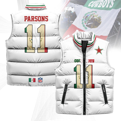 Dallas Cowboys Mexico Puffer Vest
