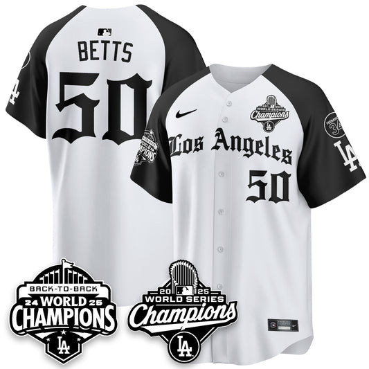 LAD 2025 World Series Champions Vapor Premier Limited Jersey - LA Gothic Edition - All Stitched