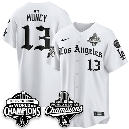 LAD 2025 World Series Champions Vapor Premier Limited Jersey - LA Gothic Edition - All Stitched