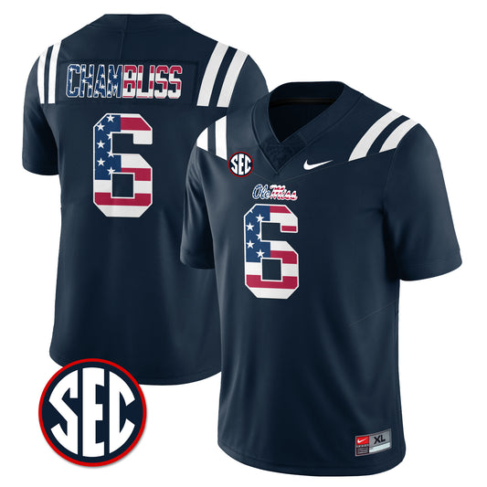 Ole Miss Rebels Football Military Appreciation Jersey - Stitched