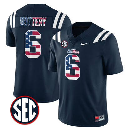 Ole Miss Rebels Football Military Appreciation Jersey - All Stitched