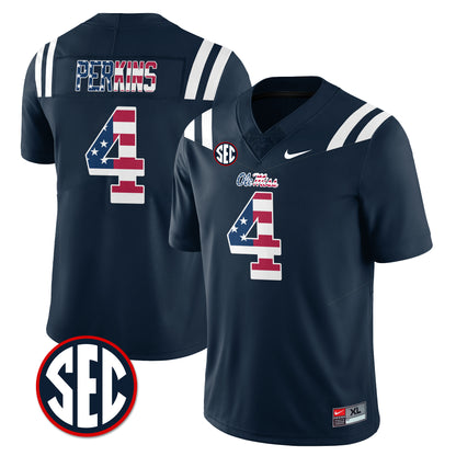 Ole Miss Rebels Football Military Appreciation Jersey - All Stitched