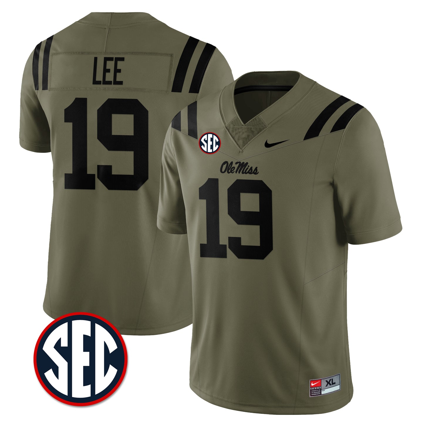Ole Miss Rebels Football Military Appreciation Jersey - All Stitched