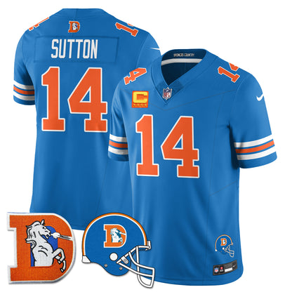 DEN Throwback Vapor Limited Jersey - All Stitched