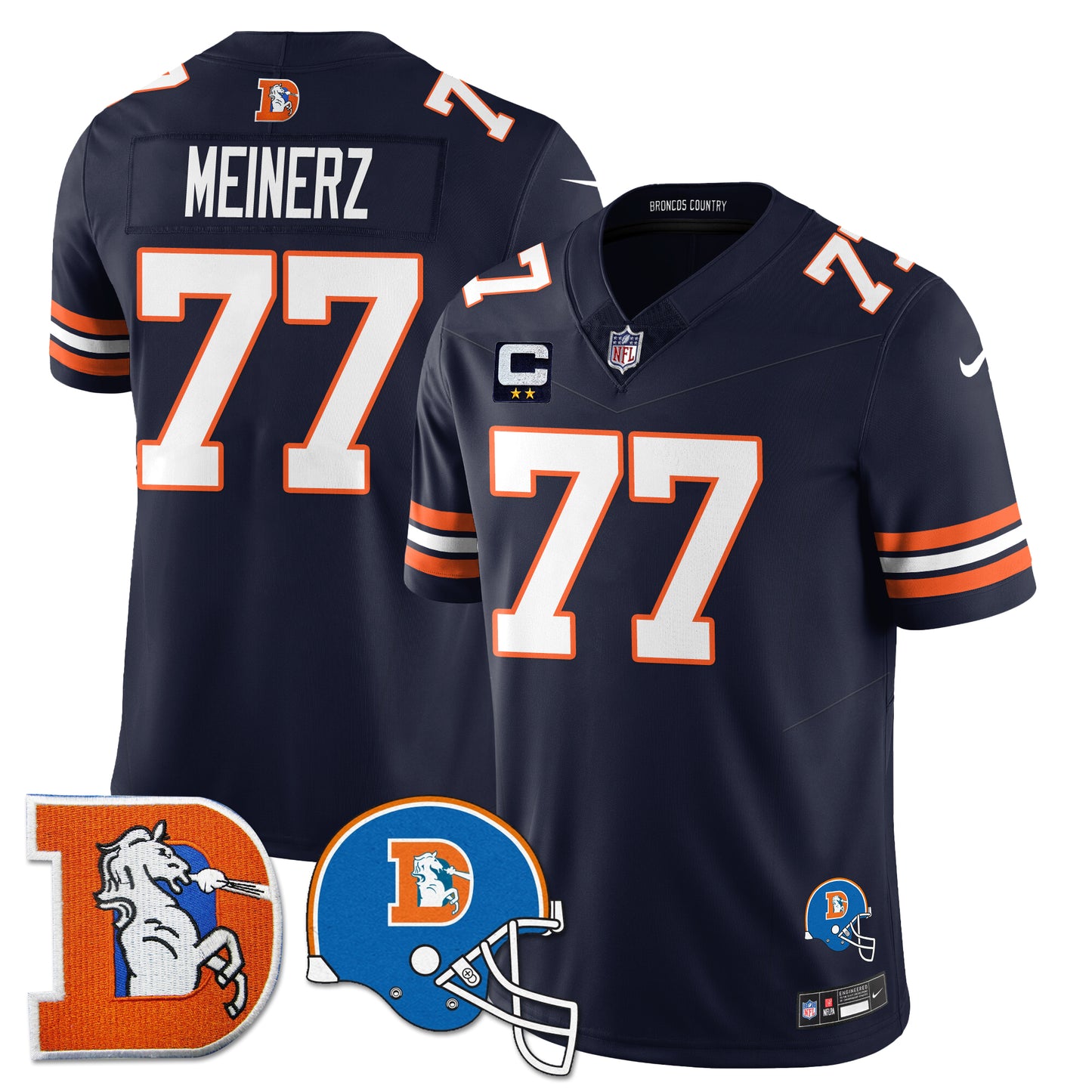 DEN Throwback Vapor Limited Jersey - All Stitched