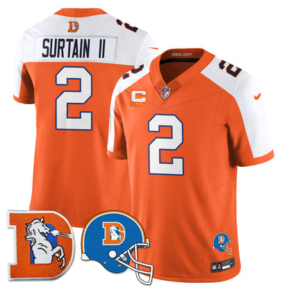 DEN Throwback Vapor Limited Jersey - All Stitched