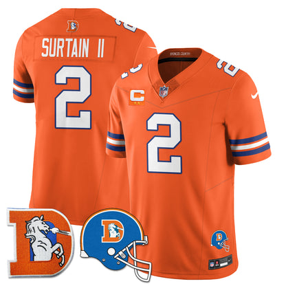 DEN Throwback Vapor Limited Jersey - All Stitched