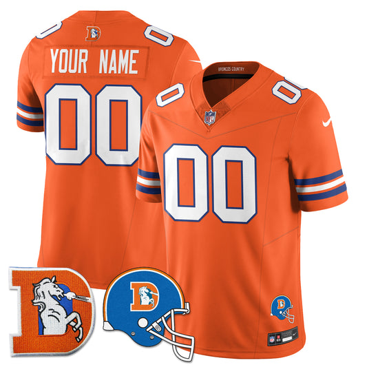 DEN Throwback Vapor Limited Custom Jersey - Stitched