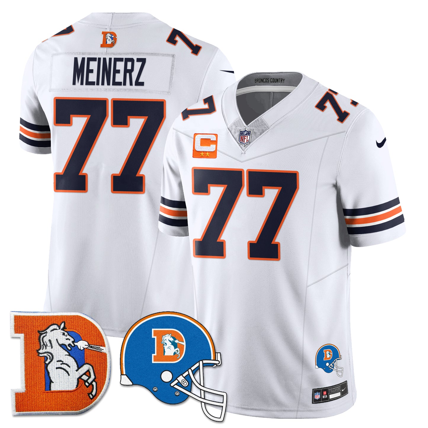 DEN Throwback Vapor Limited Jersey - All Stitched
