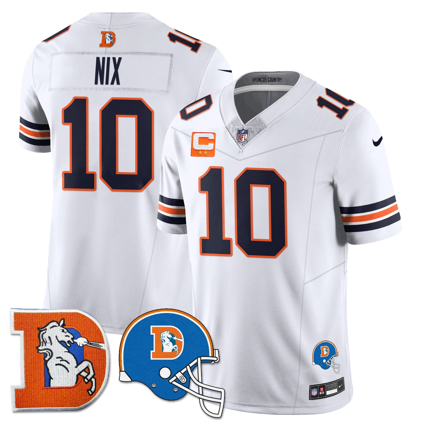 DEN Throwback Vapor Limited Jersey - All Stitched